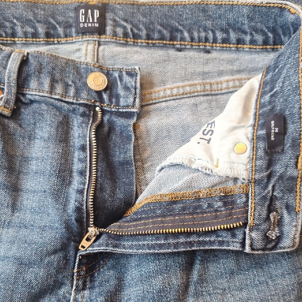 GAP Ladies Classic Indigo Straight Jeans Size 26 - Picture 5 of 12